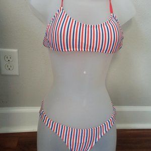 Xhilaration red, white and blue bathing suit XS